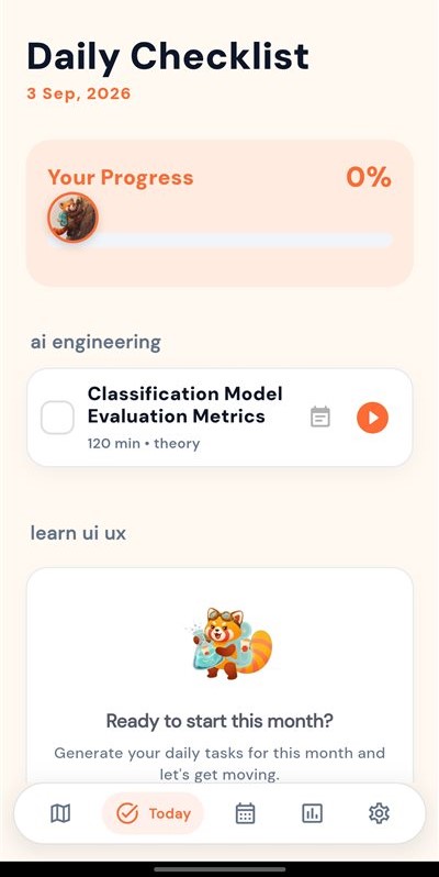 Hero preview: daily checklist